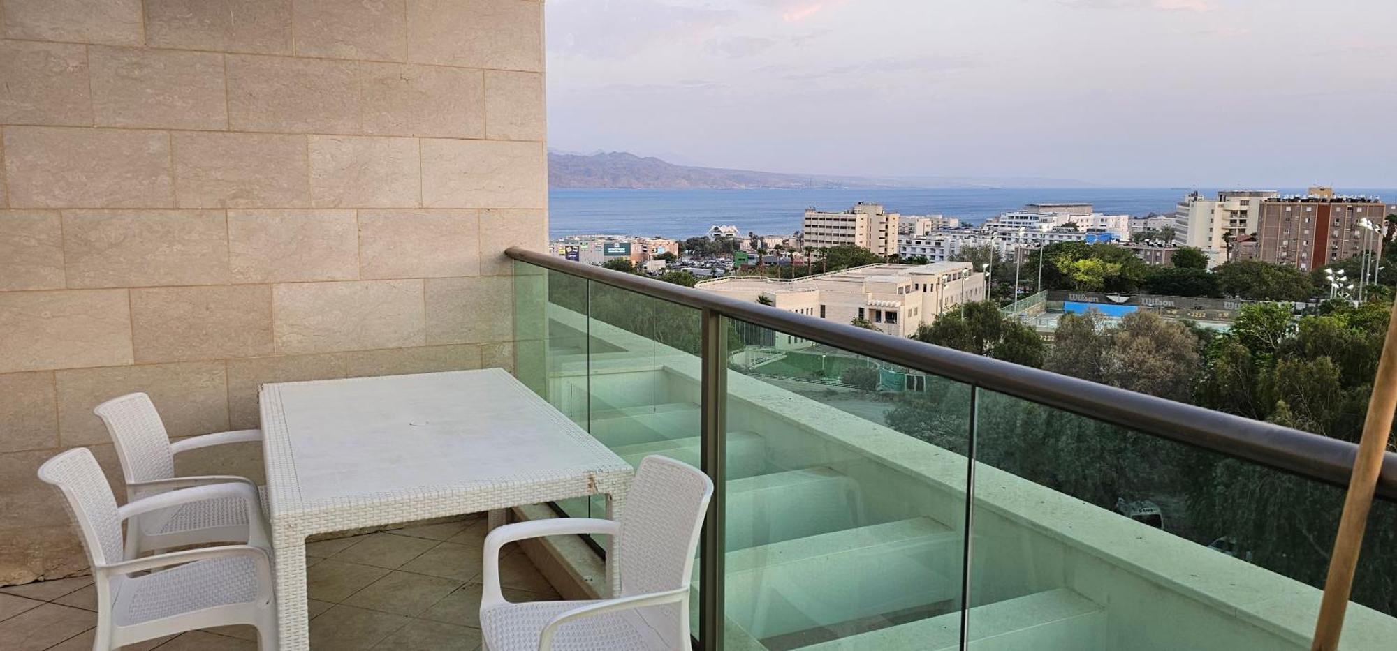 Ferienwohnung Exclusive Top Luxury Penthouse Near The Sea With Privat Roof-Pool Eilat Exterior foto